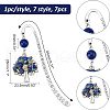 CHGCRAFT 7Pcs 7 Style Tibetan Style Alloy Bookmarks AJEW-CA0002-37-2