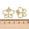 Brass Micro Pave Cubic Zirconia Pendants KK-S526-54G-3