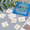Olycraft 9Pcs 9 Styles Nickel Self-adhesive Picture Stickers DIY-OC0004-27-3