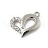 Brass Micro Pave Cubic Zirconia Pendants KK-Q091-04A-P-1