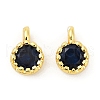 Brass Pave Cubic Zirconia Pendants KK-H204-03G-02-1