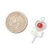 Baking Painted Imitation Jade Glass Pendants PALLOY-JF03870-2