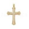 Real 18K Gold Plated Brass Micro Pave Cubic Zirconia Pendants KK-A209-04E-G-1