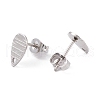 Non-Tarnish 304 Stainless Steel Stud Earring Findings STAS-L216-43P-2