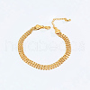 Elegant Vintage Brass Wide Mesh Chain Anklets for Women LS2048-2-1