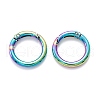 Zinc Alloy Ring Spring Gate Rings PALLOY-M194-01B-MC-3