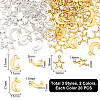 Unicraftale 120Pcs 6 Styles Tibetan Style Alloy Pendants TIBEP-UN0001-20-3