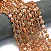 Natural Peach Moonstone Beads Strands G-C116-A10-02-1