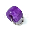 Natural White Jade Dyed Column Charms PALLOY-JF02760-4