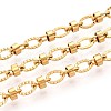 304 Stainless Steel Textured Oval Link Chains CHS-N005-06E-G-1