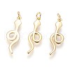Brass Pendants X-KK-G364-03G-1