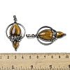 Natural Tiger Eye Pendants G-F766-04AS-01-3