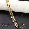 Elegant Brass Hexagon Link Chain Bracelets for Women BQ7567-2