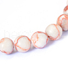 Natural Red Netstone Round Bead Strands X-G-E334-10mm-06-2