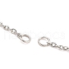 304 Stainless Steel Cable Chains Necklace Makings AJEW-P119-04A-P-2