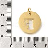 Ion Plating(IP) 304 Stainless Steel Pendants STAS-M074-01G-F-3