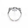 Men's Alloy Cuff Finger Rings RJEW-N029-038-2