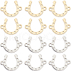 SUNNYCLUE 20Pcs 2 Colors Stainless Steel Links/Connectors STAS-SC0009-17-1