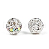 Brass Rhinestone Beads X-RB-A011-6mm-28S-1