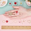 SUNNYCLUE DIY Heart Themed Earring Making Kits DIY-SC0001-42-3