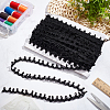 25 Yardss Polyester Elastic Button Looping Ribbons SRIB-WH0011-211B-4