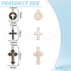 DELORIGIN 60Pcs 6 Styles Alloy Enamel Pendants ENAM-DR0001-06-2