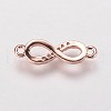 Brass Cubic Zirconia Links KK-P134-57RG-2