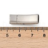304 Stainless Steel Snap Lock Clasps STAS-U055-02E-P-3