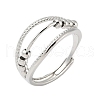 Brass Rotating Finger Rings for Women RJEW-C132-01C-P-1