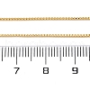 Brass Venetian Chain NJEW-E151-04G-3