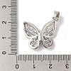Rack Plating Brass & Cubic Zirconia Pendants KK-L216-014P-01-3