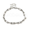 Non-Tarnish 304 Stainless Steel Cable Chains Bracelets for Men & Women BJEW-D042-17P-1