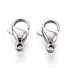 304 Stainless Steel Lobster Claw Clasps STAS-T065-11mm-34P-1