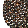 Dyed Natural Red Tiger Eye Beads Strands G-C116-A70-02-3