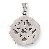 304 Stainless Steel Pendants STAS-A083-18AS-2