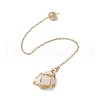 Stainless Steel Braided Chain Macrame Pouch Empty Stone Holder Dowsing Pendulums PALLOY-JF02737-02-2