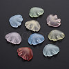 Transparent Baking Painted Glass Pendants DGLA-Q025-001-1