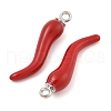 Rack Plating Alloy Enamel Pendants X-PALLOY-R451-07P-02-2
