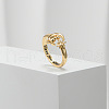 Fashionable Alloy Adjustable Open Cuff Rings for Women FS-WGBDF21-03-1