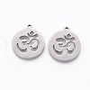 201 Stainless Steel Pendants STAS-F231-055P-1