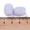 Opaque Resin European Jelly Colored Beads RESI-B025-02A-14-3