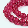 Dyed Round Natural Crackle Quartz Beads Strands G-K084-8mm-02A-2