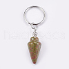 Natural Unakite Keychain KEYC-P041-A01-2