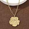 304 Stainless Steel Pendant Necklaces for Women NJEW-D312-02C-G-1