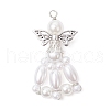 ABS Plastic Imitation Pearl Pendants PALLOY-JF03730-3