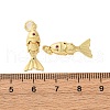 Rack Plating Brass Micro Pave Cubic Zirconia Pendants KK-M309-38A-G-3