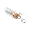 21Pcs 7 Styles Chakra Natural & Synthetic Gemstone Chips inside Glass Wishing Bottle Pendant Decoration HJEW-JM03306-6