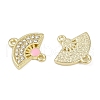 Alloy Crystal Rhinestone Fan Connector Charms FIND-M079-03G-2