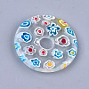 Handmade Millefiori Lampwork Pendants LAMP-S191-13F-1