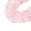 Natural Rose Quartz Star Beads Strands G-Z080-A10-4